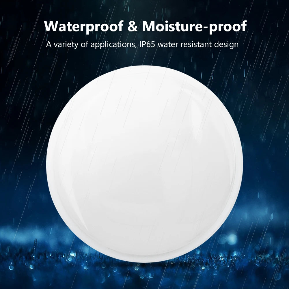 Wall Lamp Moisture-Proof LED Bulkhead Lighting 85V-265V 16W 20W Waterproof Oval/Circular Shape Wall Light For Balcony Bathroom