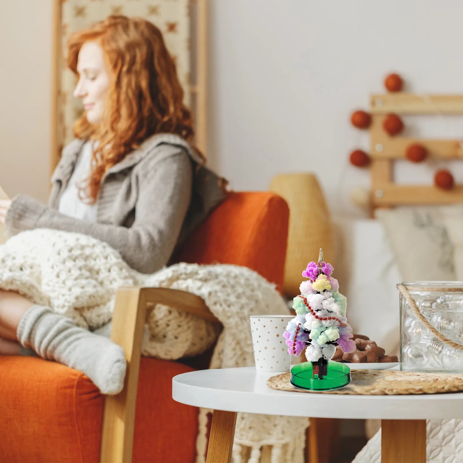 Magic Growing Christmas Tree Crystal Paper Christmas Decoration New Year Science Toy Artificial Home Decor Ornaments Wholes