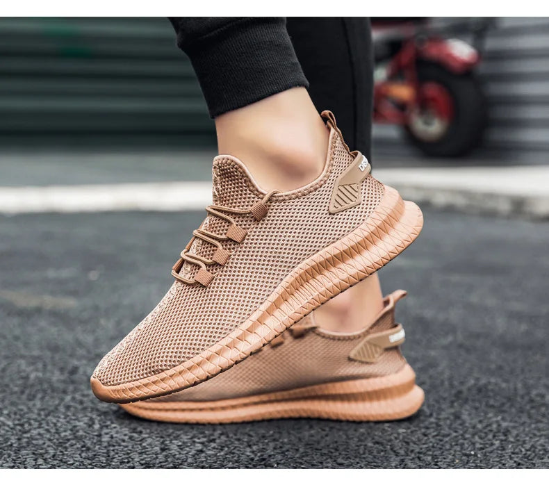 Summer Mesh Men Shoes Breathable Mens Sneakers Trendy Lightweight Walking Big Size Man Tenis Shoes Zapatillas Hombre
