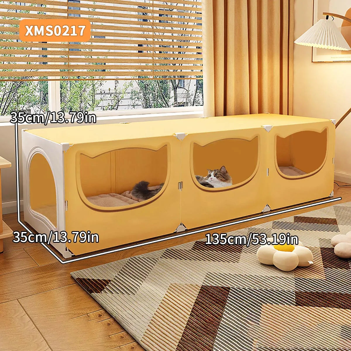 Cat Nest for All Seasons, Semi-Enclosed, Safe, Large Cat Nest Room, Cool and Cool in Summer