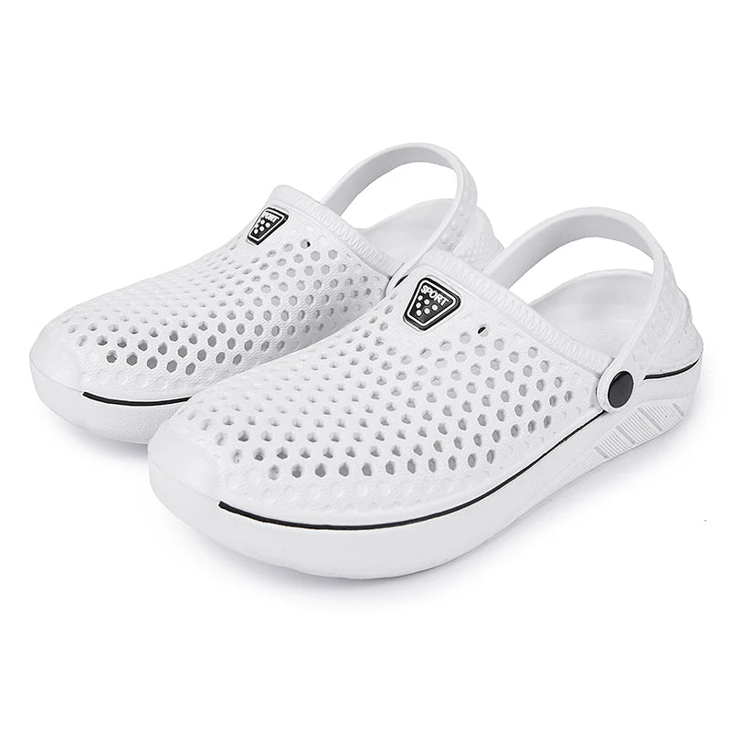 Couple’s EVA Clog Slippers Men Flat Sandals Man Women Summer Slippers Garden Shoes Outdoor Beach Clogs Home Slide Slip-on Shoes