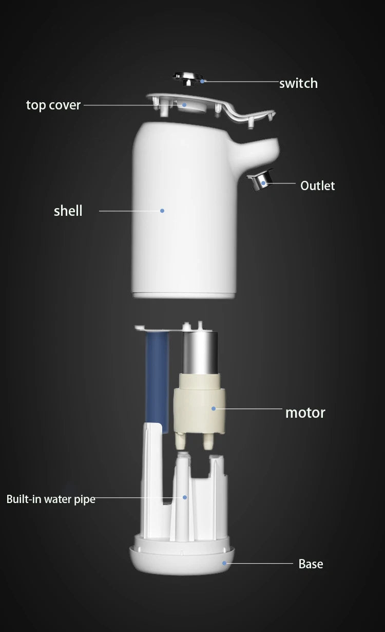 Electric Automatic Drinking Water Pump USB Charge Water Dispenser Bottle Pump Portable Mini Barreled Water Bottle Pump for Home