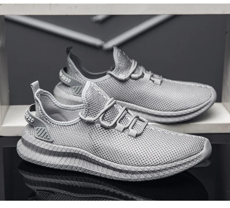 Summer Mesh Men Shoes Breathable Mens Sneakers Trendy Lightweight Walking Big Size Man Tenis Shoes Zapatillas Hombre