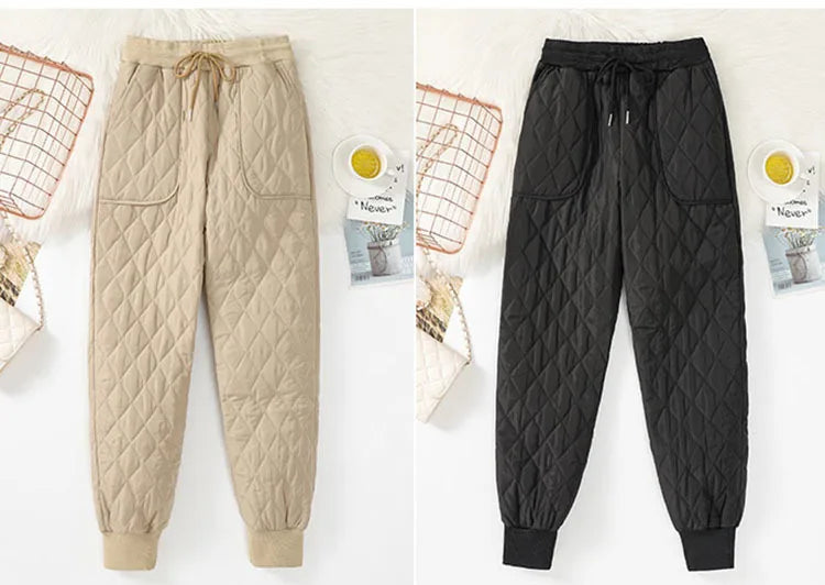 Winter Down Cotton Ultra-light 4XL Jogging Pant Women&