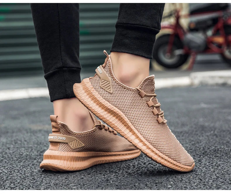 Summer Mesh Men Shoes Breathable Mens Sneakers Trendy Lightweight Walking Big Size Man Tenis Shoes Zapatillas Hombre