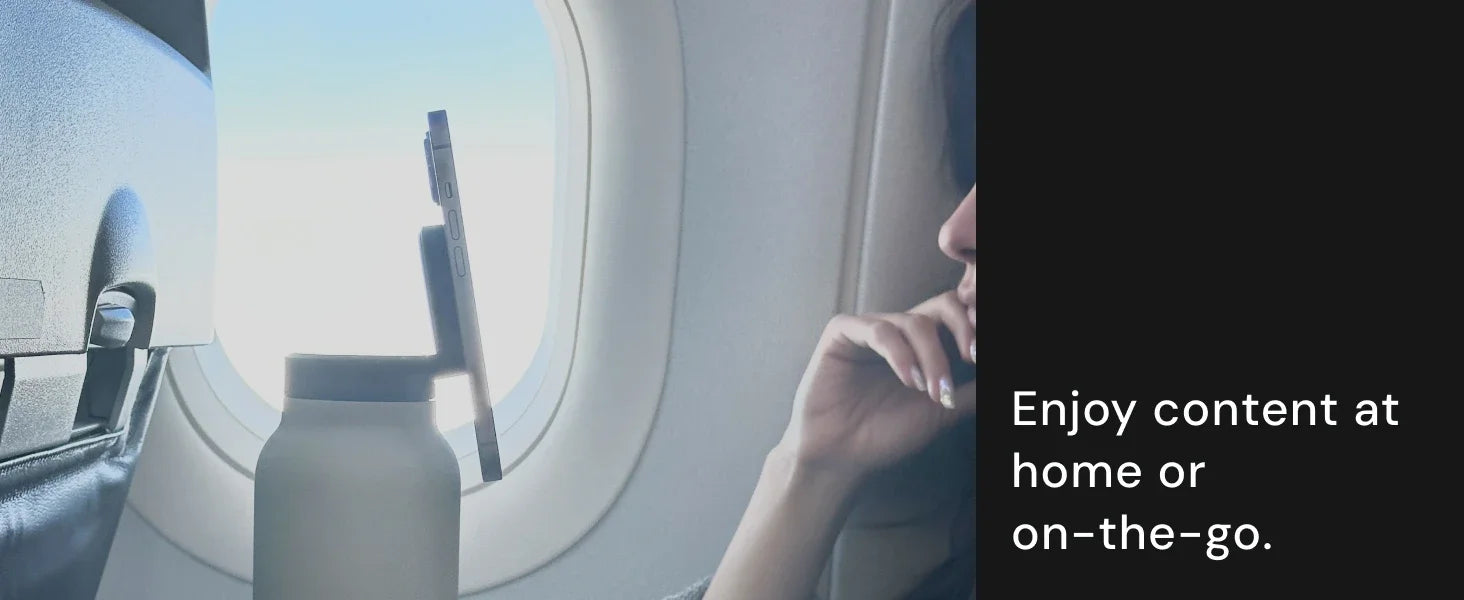 2024 720ml Unique Magnet Water Bottle 304 Stainless Steel Insulated Magsafe Water Bottle with Magnetic Cell Phone Holder