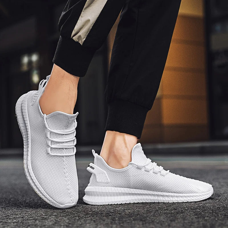 Summer Mesh Men Shoes Breathable Mens Sneakers Trendy Lightweight Walking Big Size Man Tenis Shoes Zapatillas Hombre