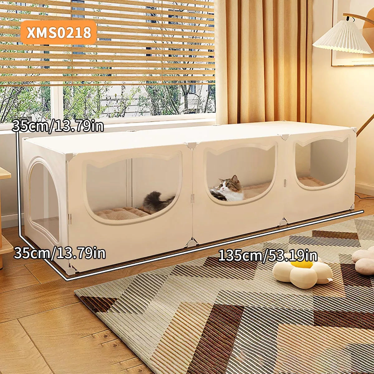 Cat Nest for All Seasons, Semi-Enclosed, Safe, Large Cat Nest Room, Cool and Cool in Summer