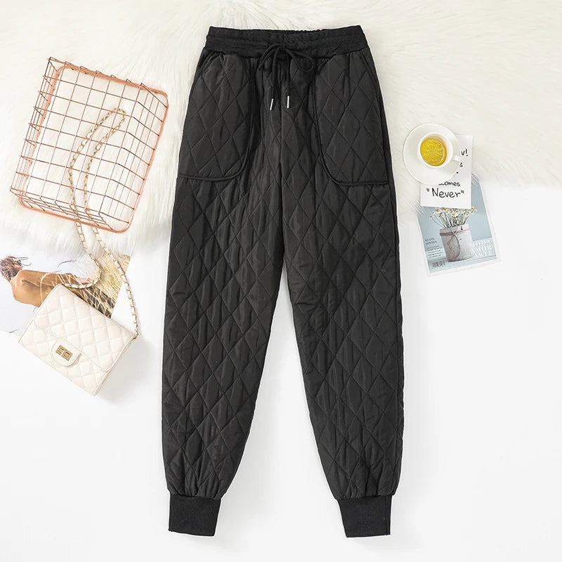 Winter Down Cotton Ultra-light 4XL Jogging Pant Women&