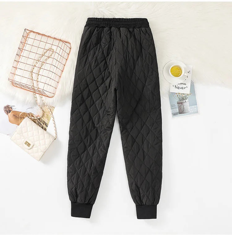 Winter Down Cotton Ultra-light 4XL Jogging Pant Women&
