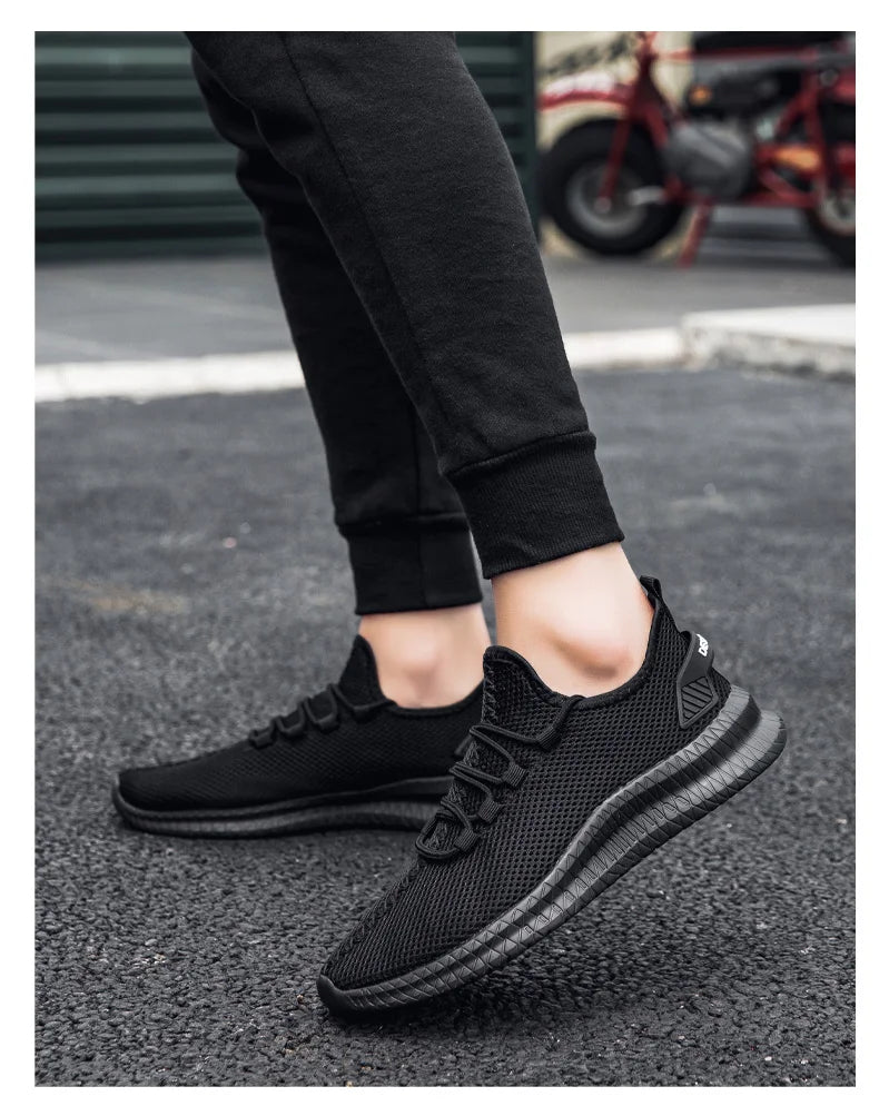 Summer Mesh Men Shoes Breathable Mens Sneakers Trendy Lightweight Walking Big Size Man Tenis Shoes Zapatillas Hombre