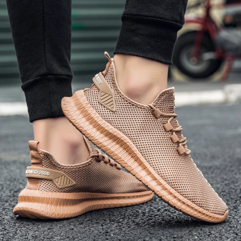 Summer Mesh Men Shoes Breathable Mens Sneakers Trendy Lightweight Walking Big Size Man Tenis Shoes Zapatillas Hombre