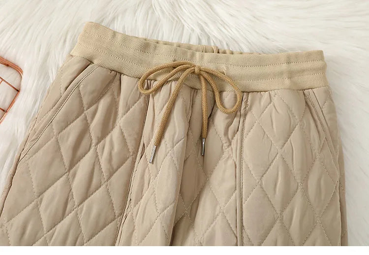 Winter Down Cotton Ultra-light 4XL Jogging Pant Women&