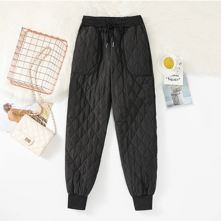 Winter Down Cotton Ultra-light 4XL Jogging Pant Women&
