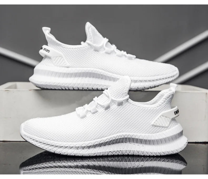 Summer Mesh Men Shoes Breathable Mens Sneakers Trendy Lightweight Walking Big Size Man Tenis Shoes Zapatillas Hombre