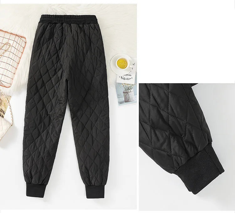 Winter Down Cotton Ultra-light 4XL Jogging Pant Women&