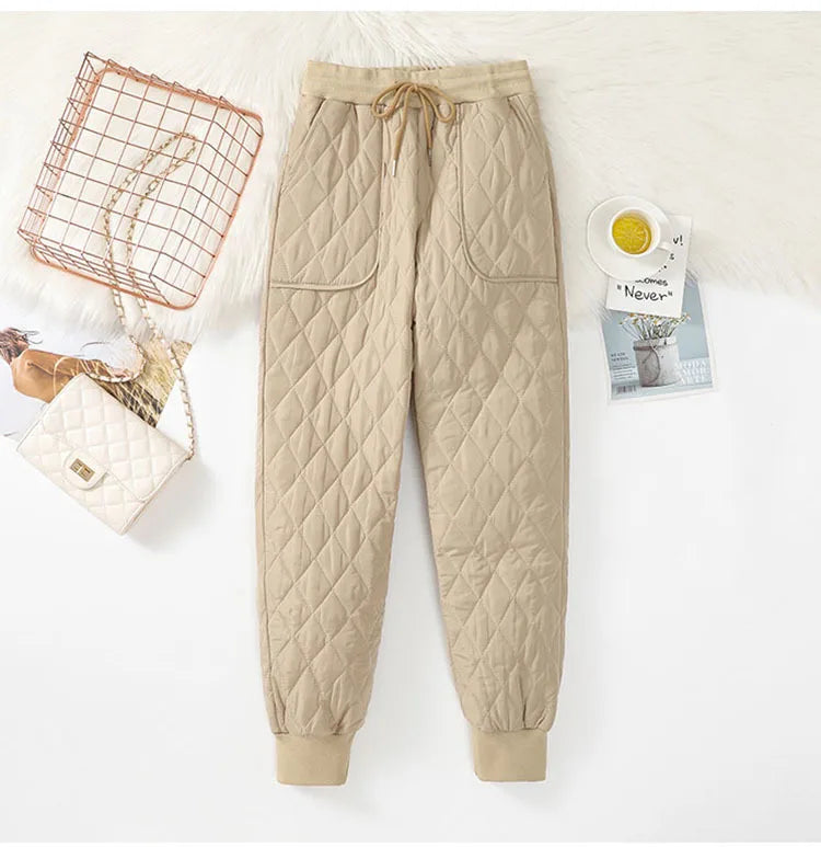 Winter Down Cotton Ultra-light 4XL Jogging Pant Women&