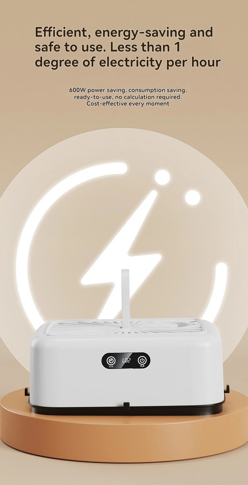 New Mini Portable Dryer Foldable Electric Dryer Intelligent Timed Fast Drying Household Cabinet with Drying Bag Compact Travel