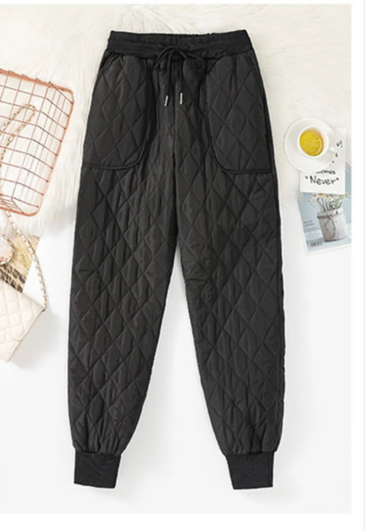Winter Down Cotton Ultra-light 4XL Jogging Pant Women&