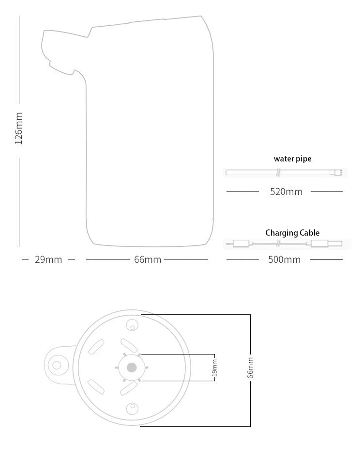 Electric Automatic Drinking Water Pump USB Charge Water Dispenser Bottle Pump Portable Mini Barreled Water Bottle Pump for Home