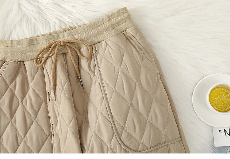 Winter Down Cotton Ultra-light 4XL Jogging Pant Women&