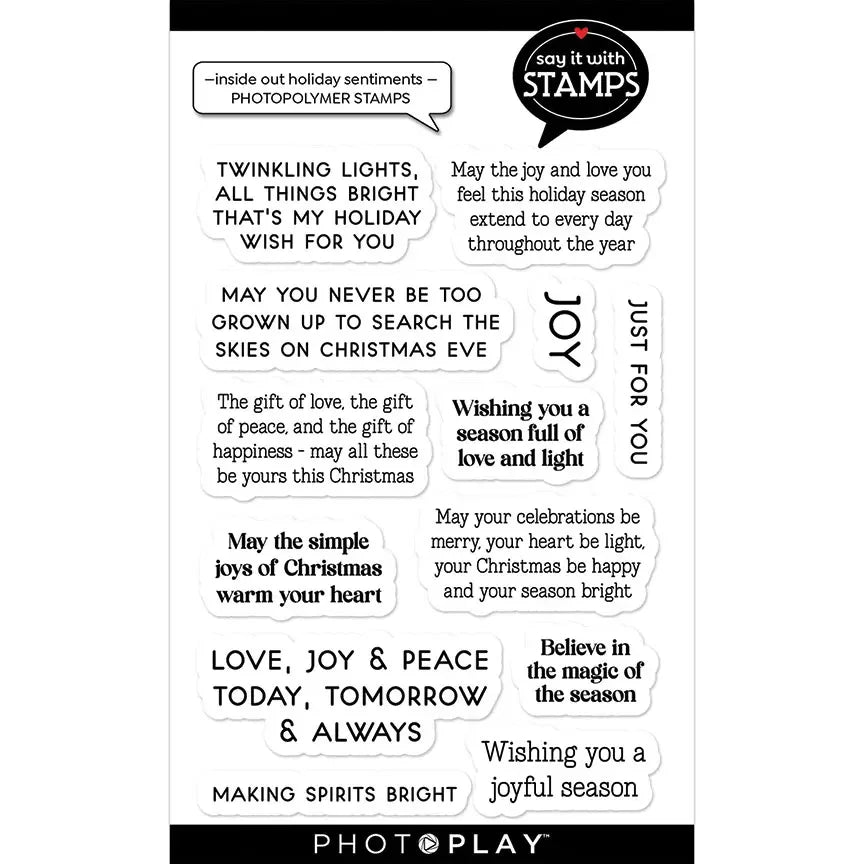 2024 New Christmas holiday Sentiments Words Clear Stamps Scrapbooking Paper Making NO Cutting Dies Frames Card Craft