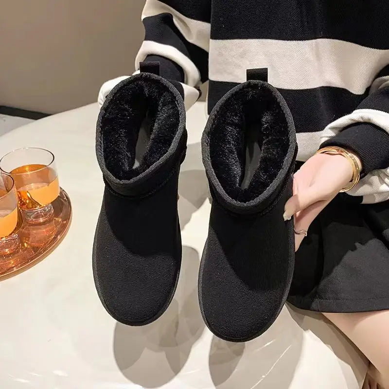 New Winter Women Snow Boots warm Thick cotton shoes Women Casual Waterproof short boots Comfortable anti-skid Flat Botas Zapatos