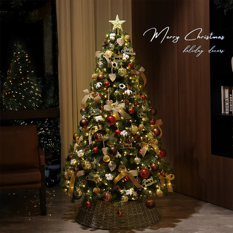 Christmas tree household large high-end Christmas decoration 2026 new living room DIY ornament scene layout