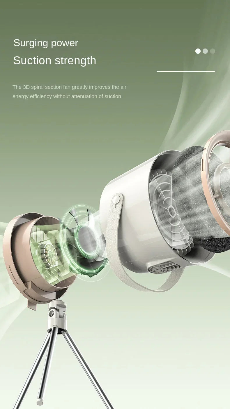 2024 New Portable Exhaust Fan Small Kitchen Hood Extractor Barbecue USB Supply Desktop Range Hoods Mini Suction Cooker Hood