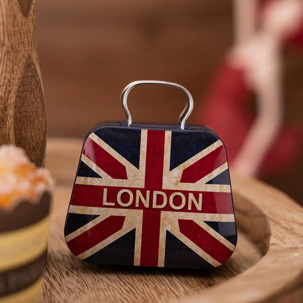 Christmas Decoration 2024 Metal Box Handbag Shape Tin Jar Jewelry Storage Case Kids Gift Can Storage Boxes Xms Party Decors