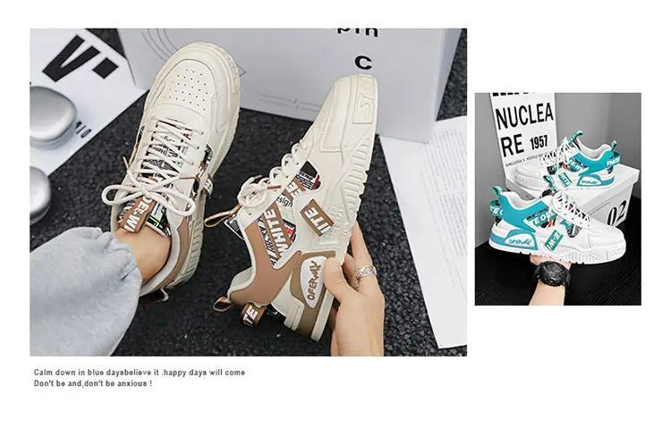 Sneakers for Men Trend Casual Shoes Men Autumn Winter Skateboard Shoes High Top Man Cotton Shoes Designer 2024 Luxury Mens Boots