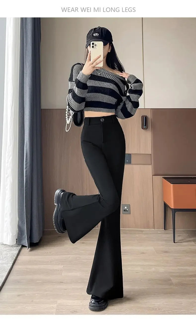 Small Flare-bottom Pants for Women&