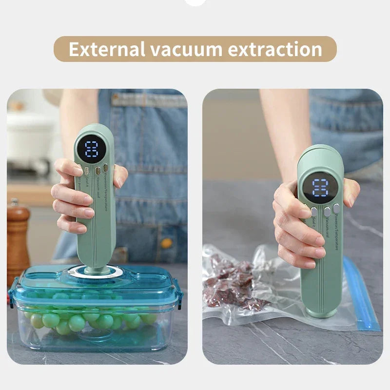USB Charging Portable Home Vacuum Sealer Food Bag Sealing Machine Handy Vacuum Filling Laminator for kitchens accessories