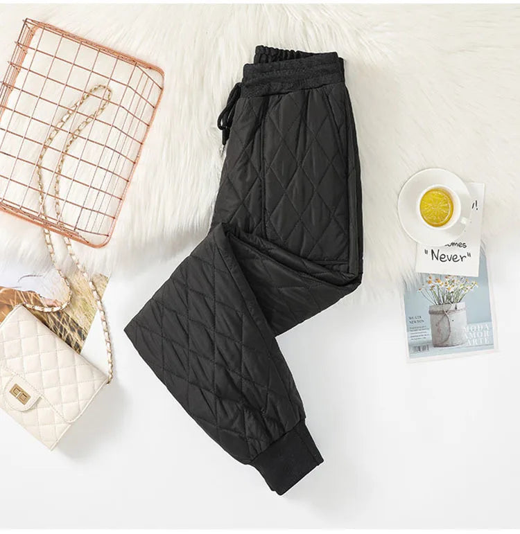 Winter Down Cotton Ultra-light 4XL Jogging Pant Women&