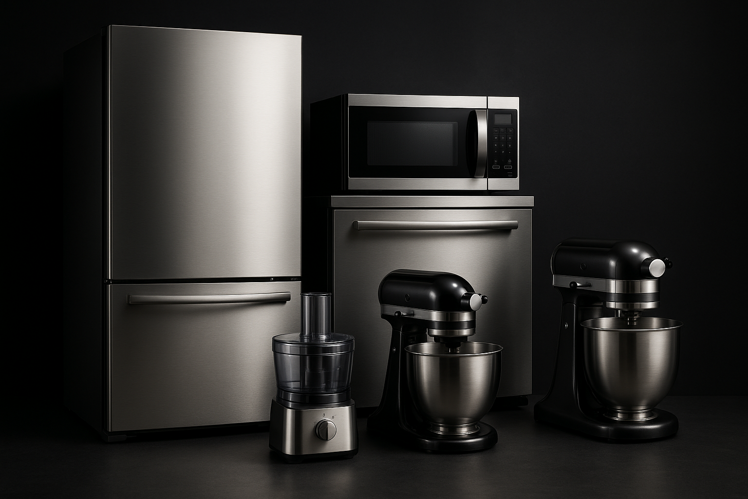 HOME APPLIANCES DARK BACKGROUND