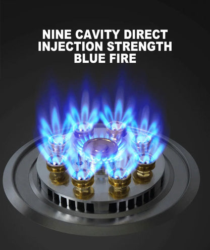 Household Gas Stove Hob Gas Burner Built-in Gas Cooker Desktop Gas Cooktop Timed Liquefied Gas Stove Cooktop estufa de gas