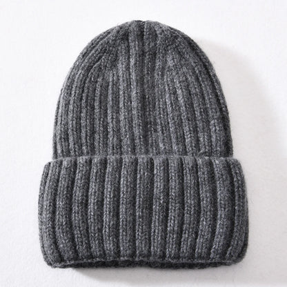 Winter Silk Satin Lined Beanie Hats Women Men Unisex Thick Chunky Cap Striped Warm Soft High Quality Cashmere Knitted Beanie Hat