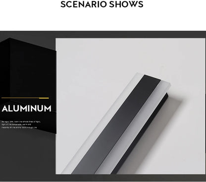 Modern Waterproof outdoor Long Strip LED wall lamp IP65  Wall Light Garden porch touch switch Light 110V 220V Sconce Luminaire