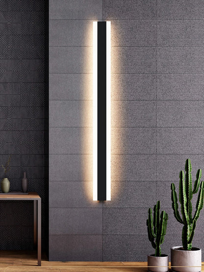 Modern Waterproof outdoor Long Strip LED wall lamp IP65  Wall Light Garden porch touch switch Light 110V 220V Sconce Luminaire