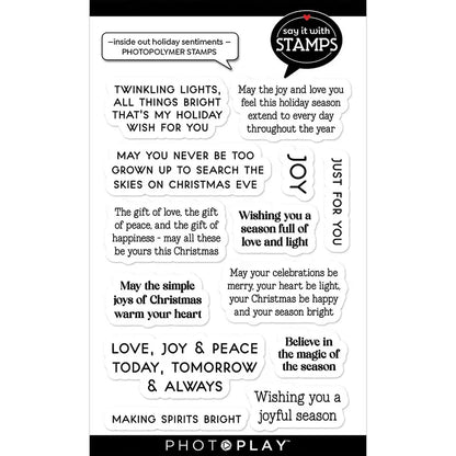 2024 New Christmas holiday Sentiments Words Clear Stamps Scrapbooking Paper Making NO Cutting Dies Frames Card Craft