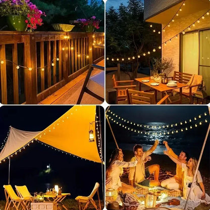 20/50/100 LED Solar Lights String Fairy Crystal Ball Lamp Waterproof Solar Patio Light 8 Mode Christmas Decor For Outdoor Garden