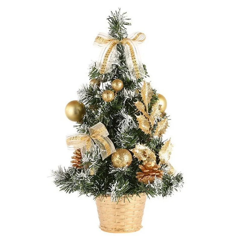 20/30/40cm Christmas Tree Home Bedroom Party Decorations Artificial Christmas Tree Children DIY Handicraft 2023 New Year Gift