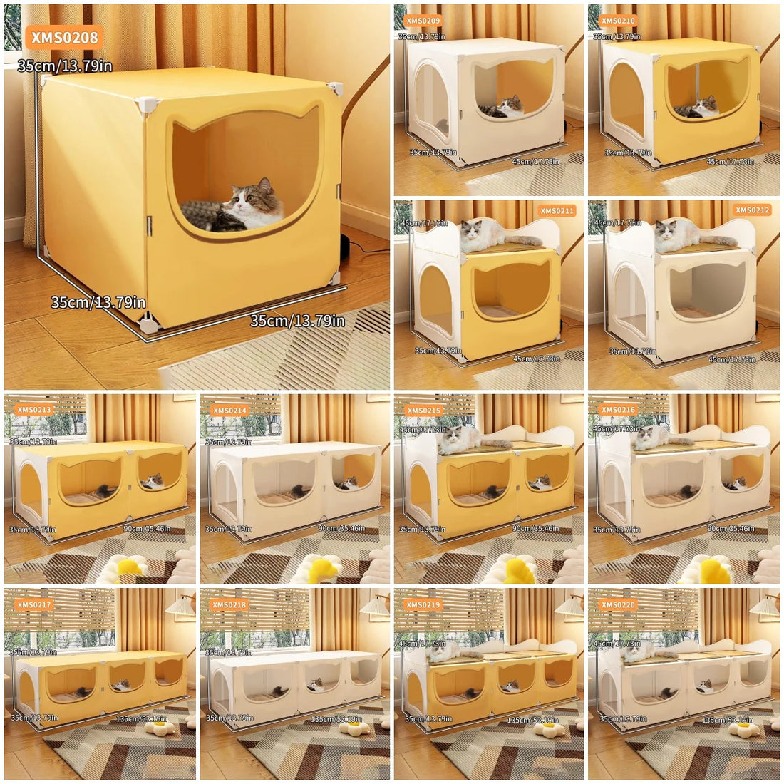 Cat Nest for All Seasons, Semi-Enclosed, Safe, Large Cat Nest Room, Cool and Cool in Summer