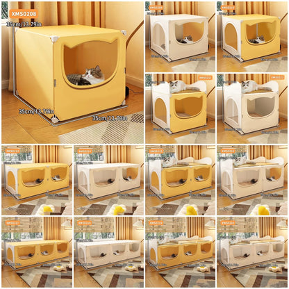 Cat Nest for All Seasons, Semi-Enclosed, Safe, Large Cat Nest Room, Cool and Cool in Summer