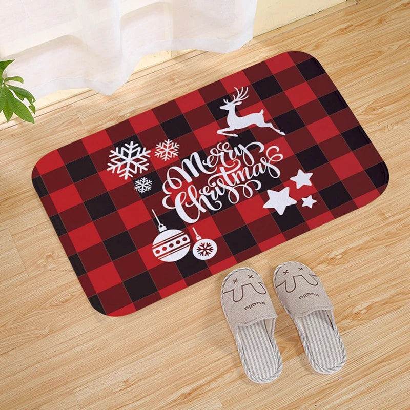 Christmas Door Mat Santa Claus Outdoor Carpet Merry Christmas Decorations For Home 2025 Navidad Xmas Ornament New Year 2026