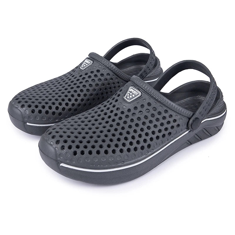 Couple’s EVA Clog Slippers Men Flat Sandals Man Women Summer Slippers Garden Shoes Outdoor Beach Clogs Home Slide Slip-on Shoes
