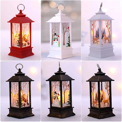 Christmas Lantern Light Merry Christmas Decorations for Home Christmas Tree Ornaments 2024 Navidad Xmas Gifts New Year 2025
