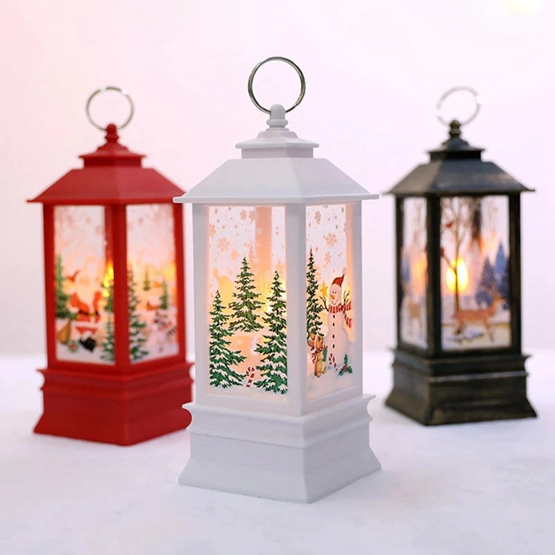 Christmas Lantern Light Merry Christmas Decorations for Home Christmas Tree Ornaments 2024 Navidad Xmas Gifts New Year 2025