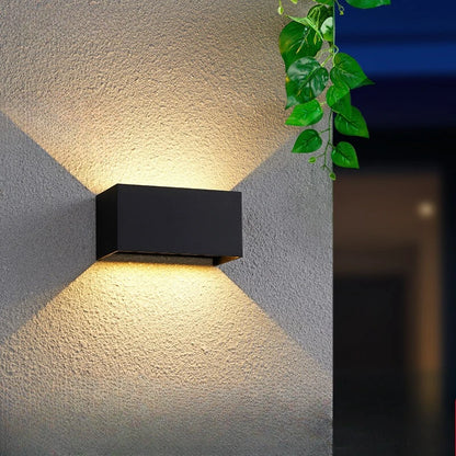 Aluminum LED Wall Lamp Outdoor Waterproof IP65 Interior Wall Light 12W24W Porch Garden Lights Living Room Street Stairs Lighting