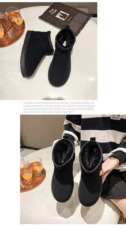 New Winter Women Snow Boots warm Thick cotton shoes Women Casual Waterproof short boots Comfortable anti-skid Flat Botas Zapatos